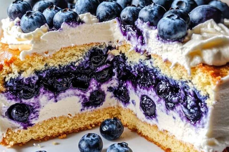 Nova Scotia Blueberry Cream Cake