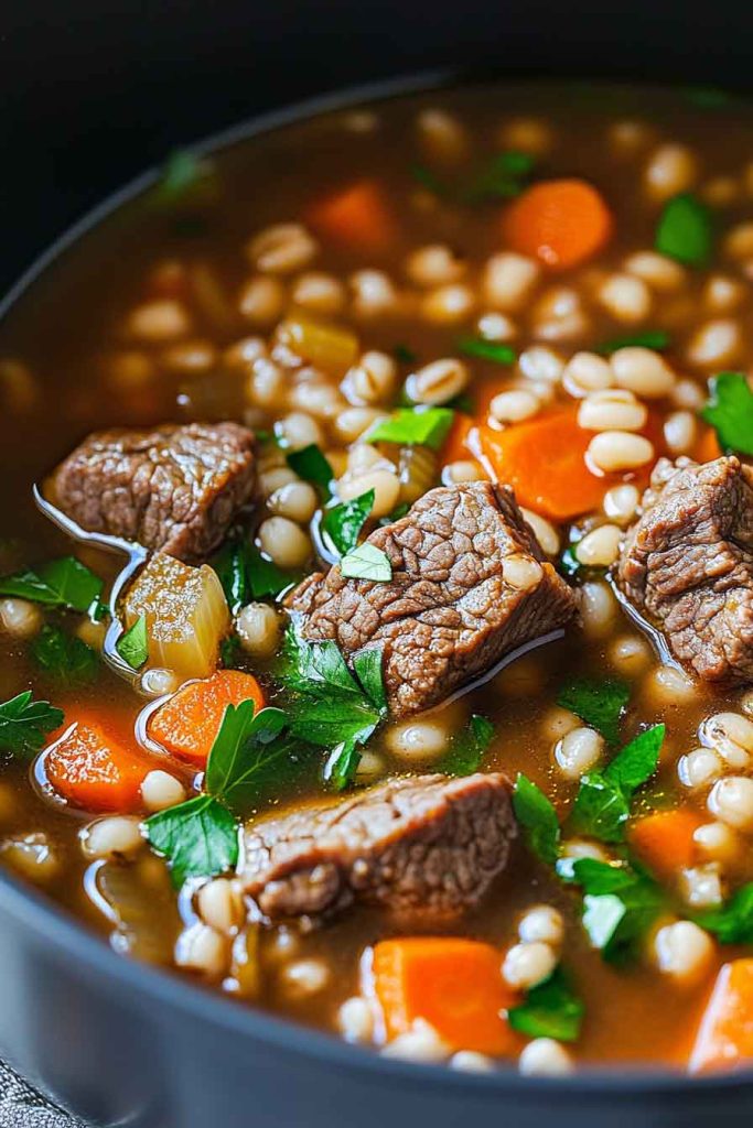 How to Make Beef Barley Soup