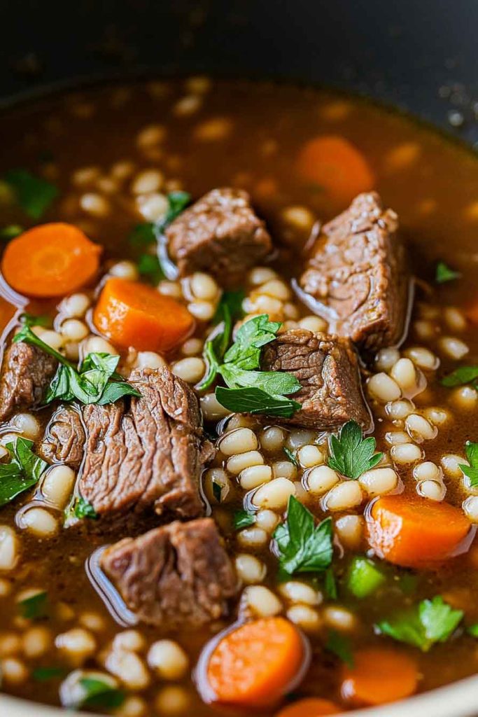 Ingredients for Beef Barley Soup