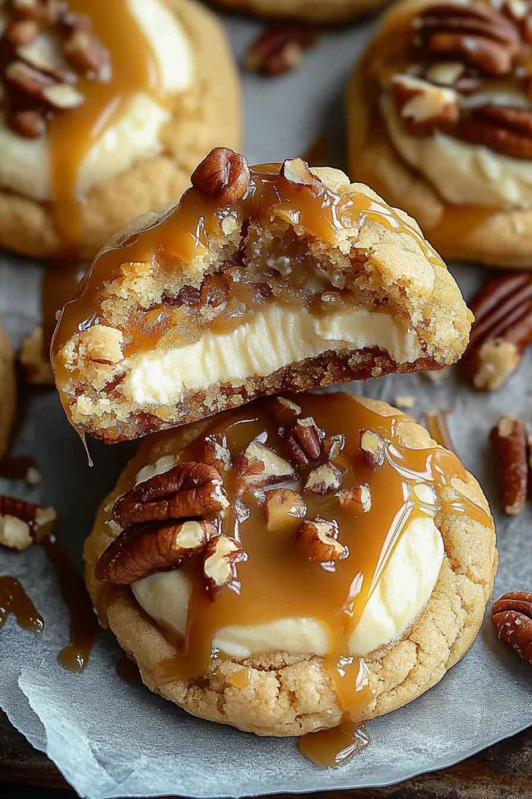Caramel Cheesecake Cookies