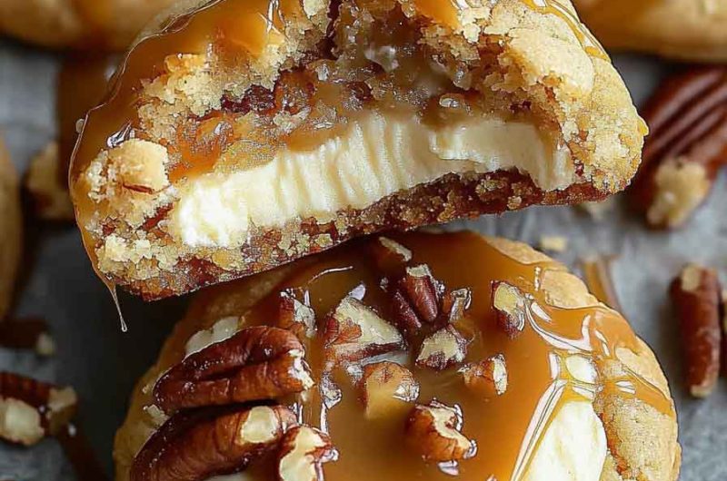 Caramel Cheesecake Cookies