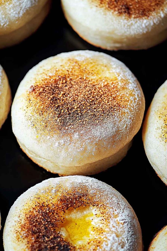 Homemade Sourdough English Muffins