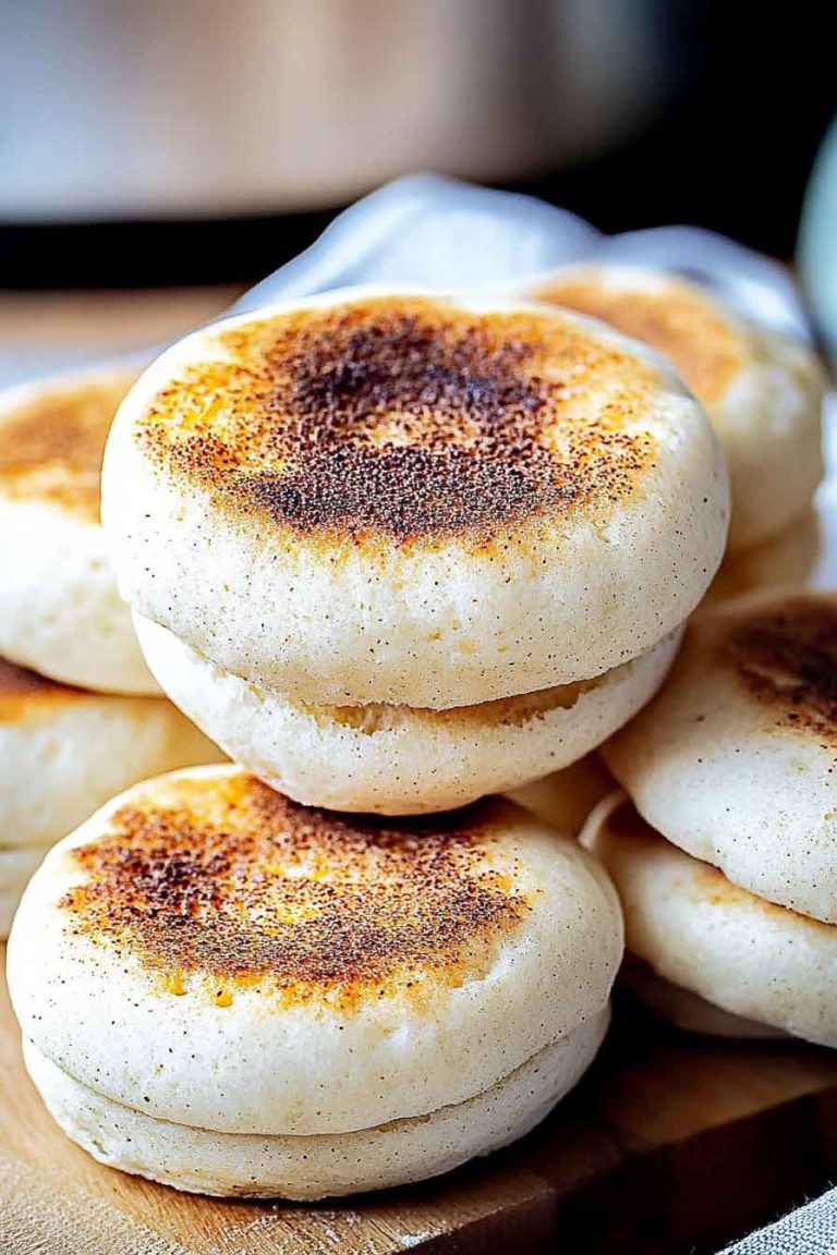 Homemade Sourdough English Muffins