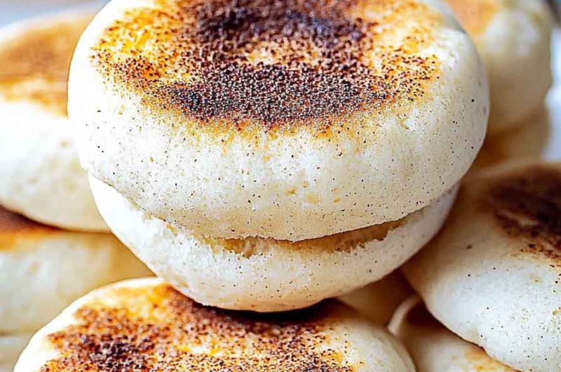 Homemade Sourdough English Muffins
