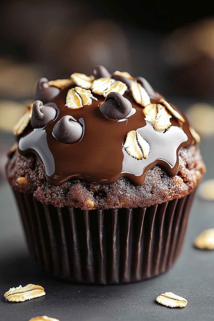 Banana Oat Chocolate Cupcakes
