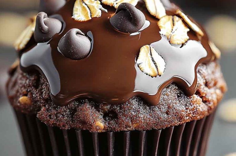 Banana Oat Chocolate Cupcakes
