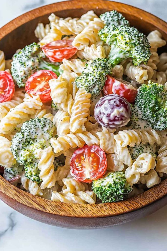 How to Make Ranch Pasta Salad 