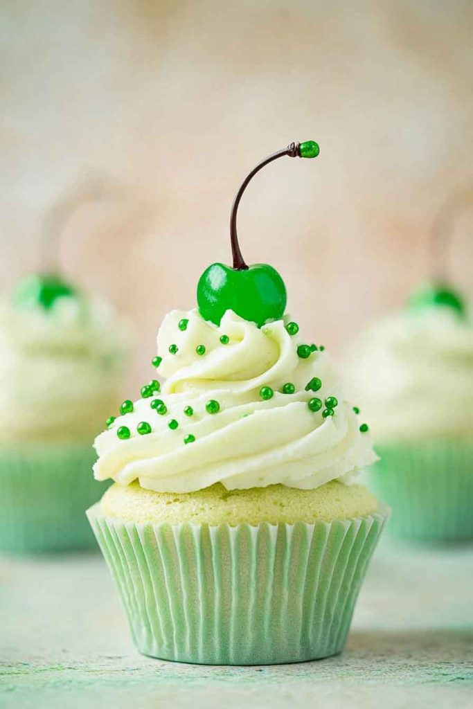 Shamrock Shake Cupcakes