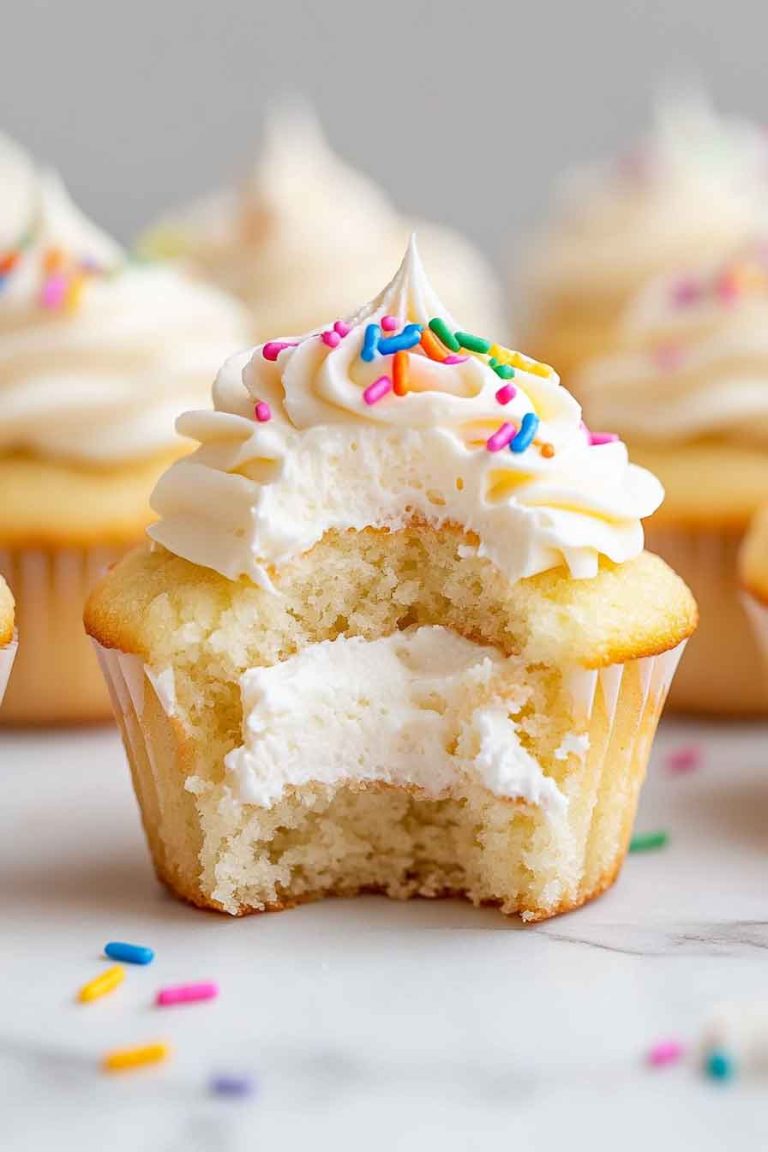 Vanilla Birthday Cupcakes